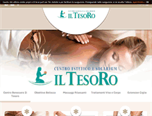 Tablet Screenshot of centrobenessereiltesoro.com